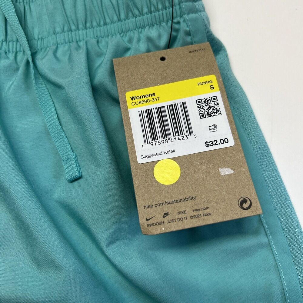 Nike Dri-Fit Tempo Women's 3" Brief-Lined Running Shorts CU8890-347 Teal Small - Picture 2 of 5